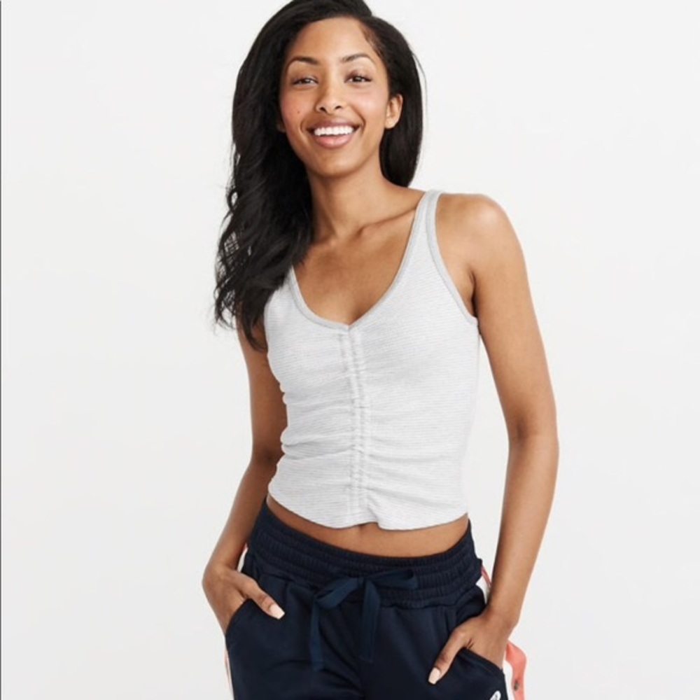 NWT Abercrombie & Fitch Ribbed Cinch Tank